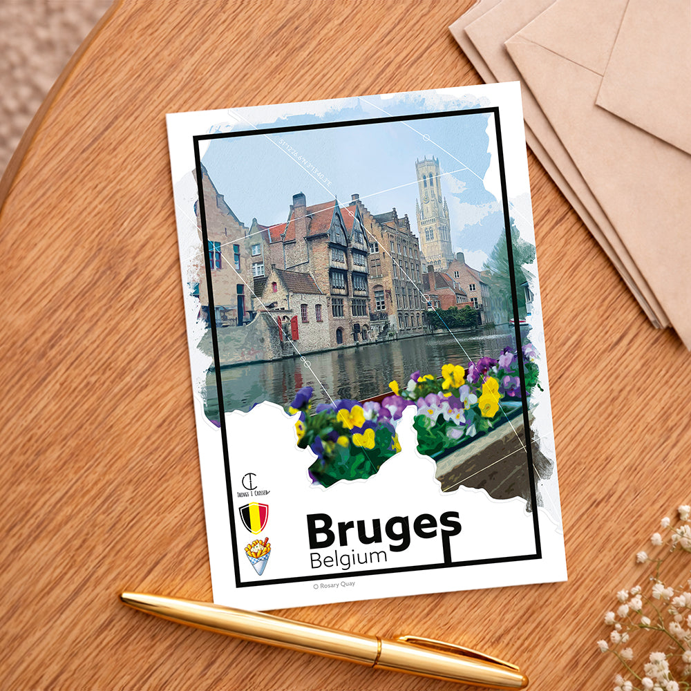 Bruges Belgium Travel Poster
