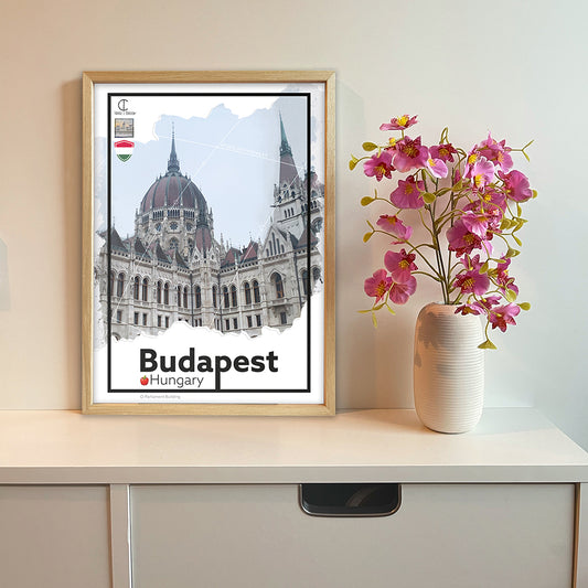 Budapest Hungary Travel Poster