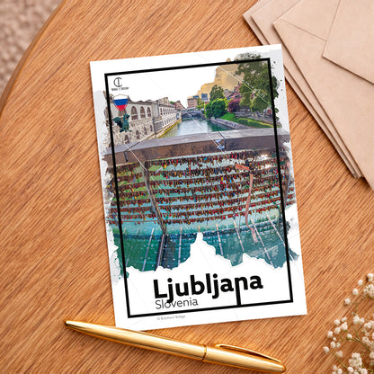 Ljubljana Slovenia Travel Poster