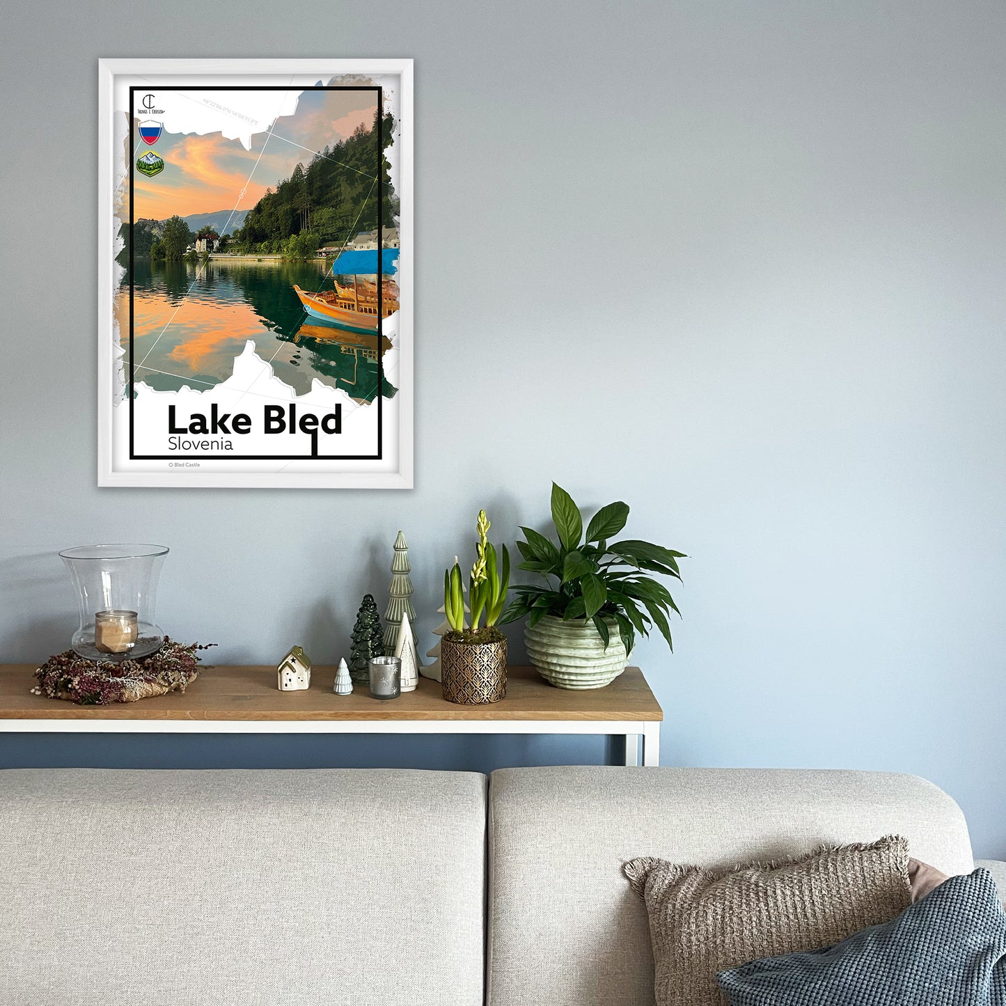 Lake Bled Slovenia Travel Poster